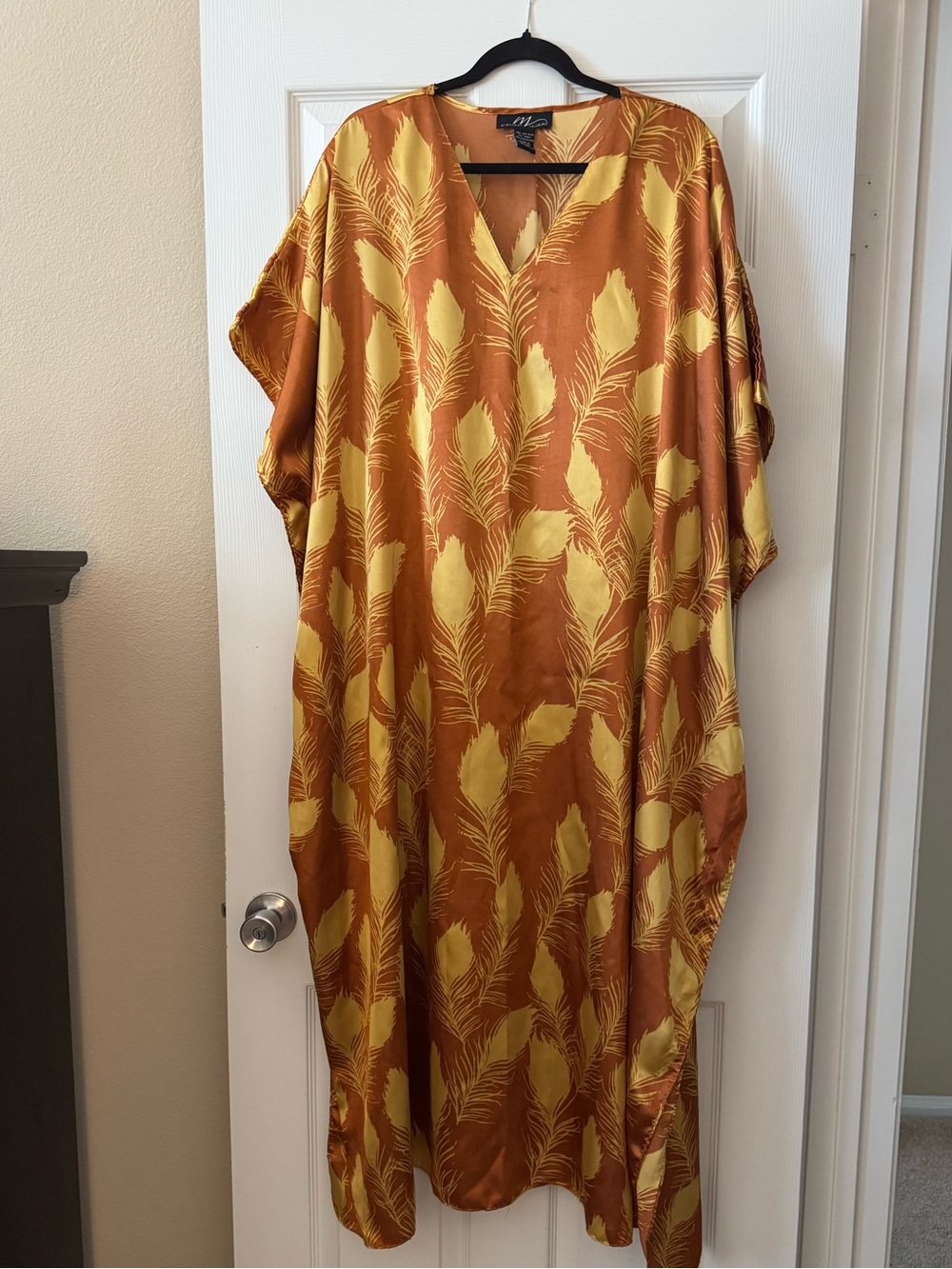 Golden Feather Kaftan/Lounger by Midnight Velvet’